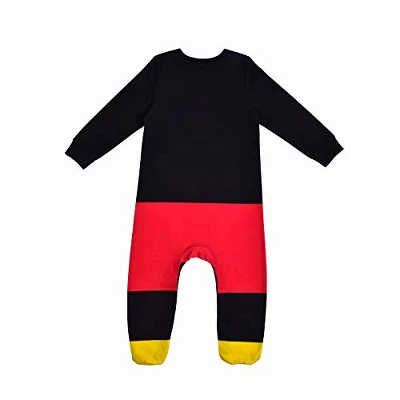 Disney Baby Boy's Mickey Mouse 2 Piece Graphic Printed Footed Bodysuit And Cap Bundle Set For Infant - Image 3