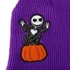 Disney Nightmare Before Christmas Jack Skellington Pumpkin King Purple Cuff Beanie