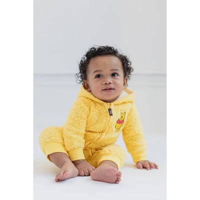 Disney Winnie The Pooh Baby Zip Up Costume Coverall Newborn To Infant - Image 5