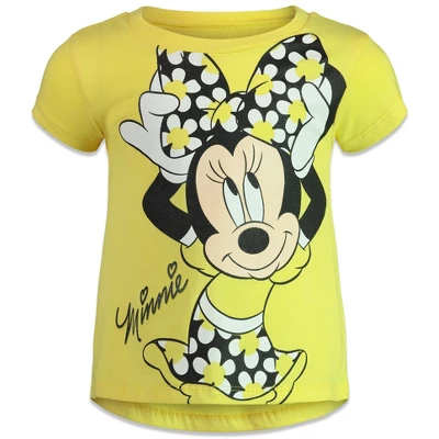 Disney Minnie Mouse Baby Girls 4 Pack Graphic T-Shirt - Image 3