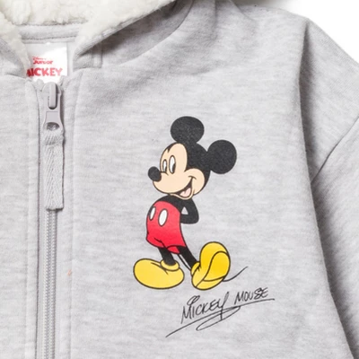 Disney Mickey Mouse Minnie Mouse Lion King Simba Baby Fleece Zip Up Hoodie Newborn To Infant - Image 2