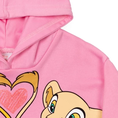 Disney Lion King Nala Simba Fleece Hoodie Pink - Image 5