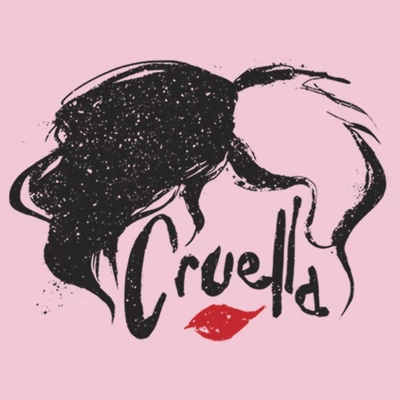 Disney Girl's Cruella Red Lips Logo T-Shirt