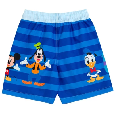 Disney Pixar D100 Toy Story Monsters Inc. Mickey Mouse Buzz Lightyear Rash Guard And Swim Trunks Outfit Infant To Toddler - Image 3