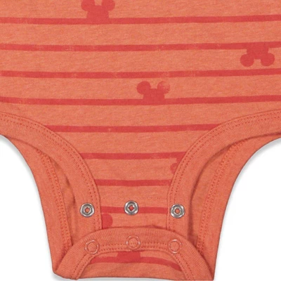 Disney Mickey Mouse 3 Pack Short Sleeve Bodysuits - Image 4