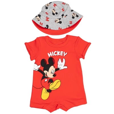 Disney Lion King,Mickey Mouse,Winnie The Pooh Simba Baby Romper And Sunhat Newborn To Infant - Image 12