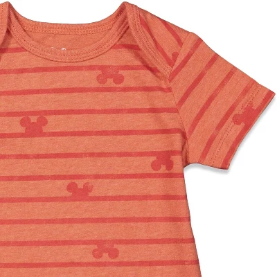 Disney Mickey Mouse 3 Pack Short Sleeve Bodysuits - Image 5