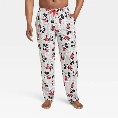 Men's Disney Mickey Mouse Knit Pajama Pants - Gray - Image 2