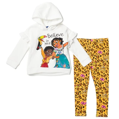 Disney Encanto Mirabel Girls Pullover Fleece Hoodie And Leggings Outfit Set Little Kid To Big Kid - Image 6