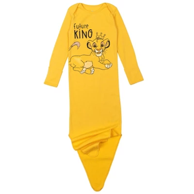 Disney Lion King Simba Sleeper Gown And Hat Newborn To Infant - Image 3
