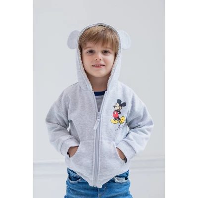 Disney Mickey Mouse Minnie Mouse Lion King Simba Baby Fleece Zip Up Hoodie Newborn To Infant