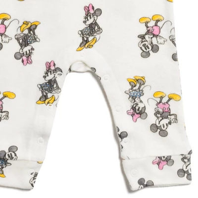 Disney Mickey Mouse Minnie Mouse Baby Girls Snap Sleep N' Play Coverall Newborn To Infant - Image 5