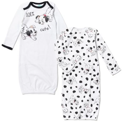 Disney 101 Dalmations Patch Baby 2 Pack Long Sleeve Swaddle Sleeper Gowns Newborn - Image 7