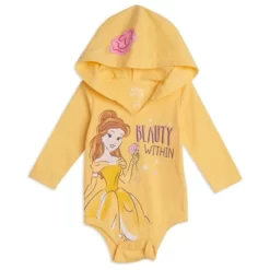 Disney Princess Disney Cinderella Princess Belle Princess Ariel Baby Girls 3 Pack Bodysuits Newborn To Infant