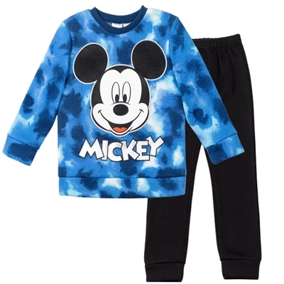 Disney Mickey Mouse Goofy Donald Duck Pluto Baby Fleece Pullover T-Shirt And Pants Infant - Image 8