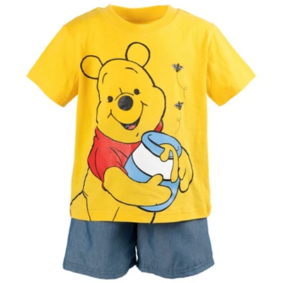Disney Winnie The Pooh Baby Graphic T-Shirt And Shorts Outfit Set Infant