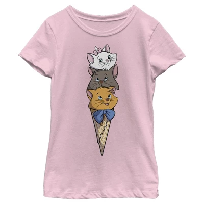 Disney Girl's Aristocats Triple Scoop Kittens T-Shirt - Image 3