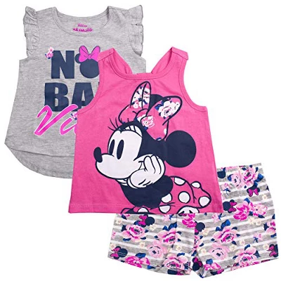 Disney Girl's 3-Pack Fancy Nancy Short Set With Tee, Tank Top And Print Shorts For Infants - Image 5