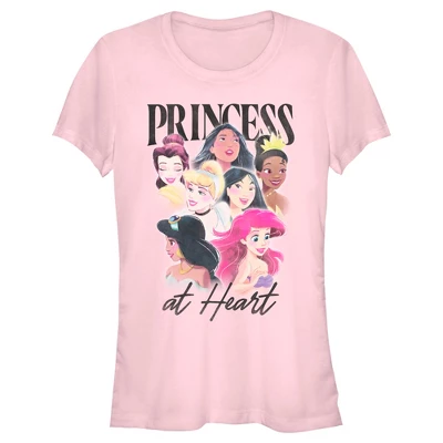 Junior's Disney Princess At Heart T-Shirt - Image 3
