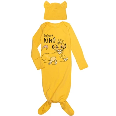 Disney Lion King Simba Sleeper Gown And Hat Newborn To Infant - Image 7