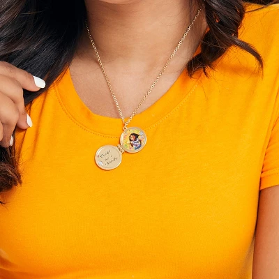 Disney Girls Encanto Butterly Locket Necklace, 16 + 3"