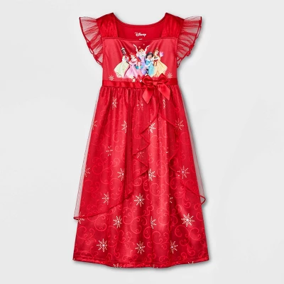 Toddler Girls' Disney Princess Fantasy NightGown - Red - Image 3