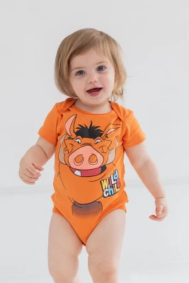 Disney Mickey Mouse Lion King Winnie The Pooh Pixar Toy Story Finding Nemo Baby 5 Pack Bodysuits Newborn To Infant - Image 3